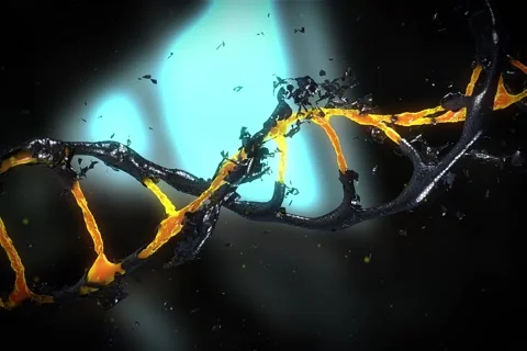 Animation Infected Dna Stock Footage 66111634