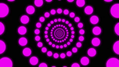 Animation infinite looping dots pink glow Video stock 196543259