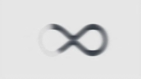 Animation of the infinity icon. Cartoon Video stock 146719004