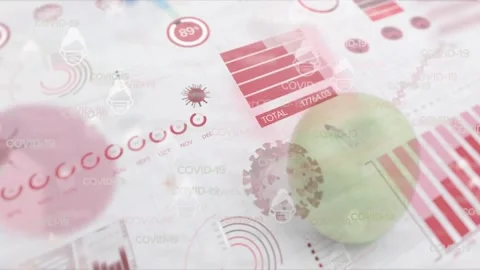 Animation of infographic interface and i... | Stock Video | Pond5