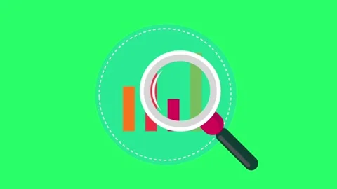 Animation infographic object on green background. Stock Footage 245676447