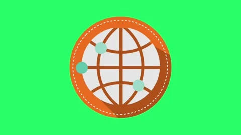 Animation infographic object on green background. Stock Footage 245676640