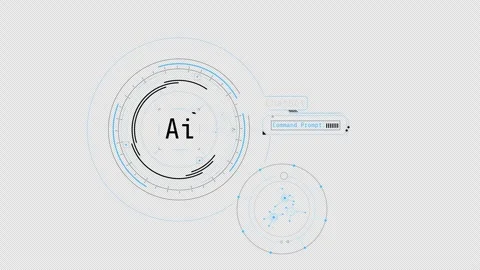Animation of infographics about artificial intelligence and Chatbot. Stock Footage 249296179