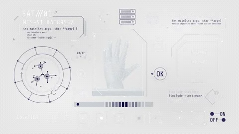 Animation of infographics about computer security on alpha channel. Stock Footage 247156844