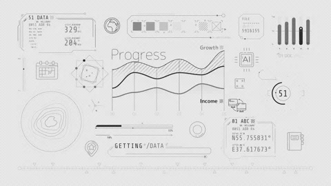 Animation of infographics about getting geolocation data on alpha channel. 库存影片 236994014