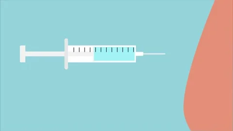 Animation injection vaccine Stock Footage 157483077