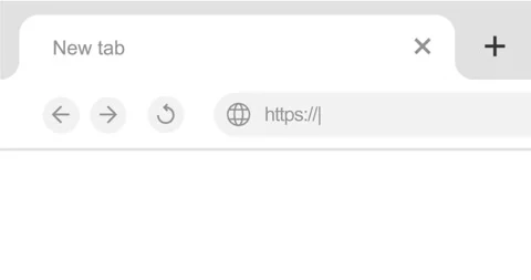 Animation input web address on input form browser Video stock 312907980
