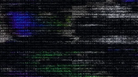 Animation Interface Computer Coding or Hacking Stock Footage 124649776