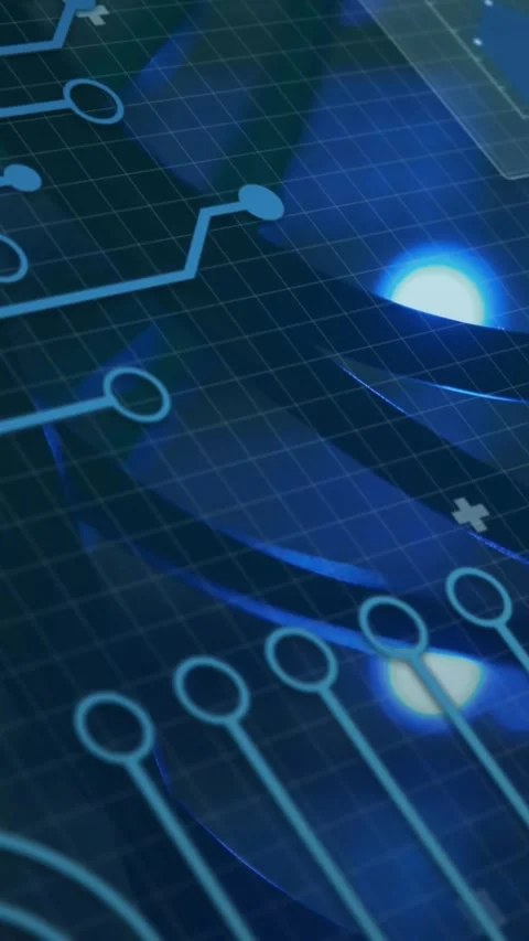 Animation of interface with data processing against close up of a computer Stock Footage 344595763