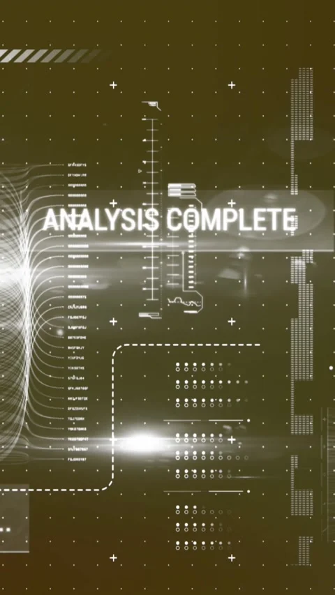 Animation of interface with data processing and light spots against grey Stock Footage 344706327