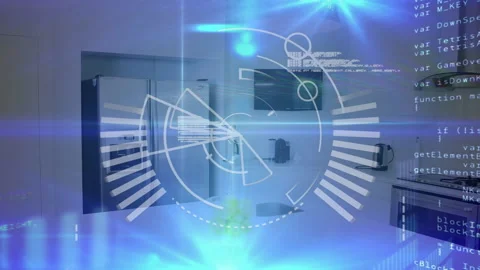 Animation of interface showing circular ... | Stock Video | Pond5
