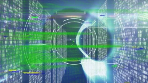 Animation of interference and data proce... | Stock Video | Pond5