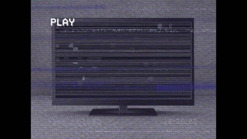 Animation of interference over blurred background Stock Footage 315949482