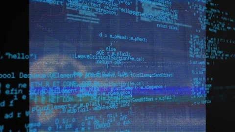 Animation of interference over data proc... | Stock Video | Pond5