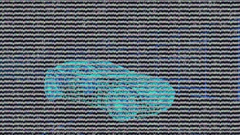 Animation of interference over digital c... | Stock Video | Pond5