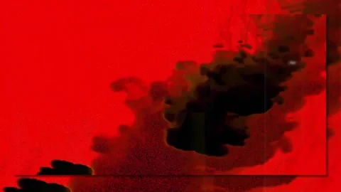 Animation of interference over smoke on colourful background Stock Footage 330771999