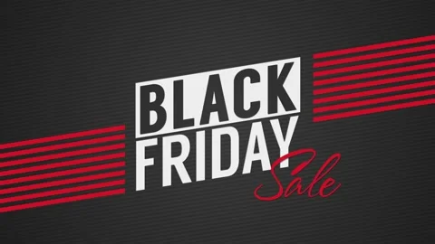 Animation intro text Black Friday on fashion and black background Stock Footage 141498769