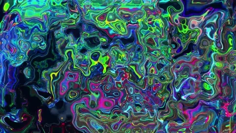 Animation of an iridescent 7 of colors | Magic Moving Background Animation Stock Footage 197066693