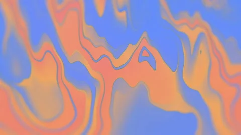 Animation of iridescent rippling stripes. 3d render wave gradient loop animation Stock Footage 166825854