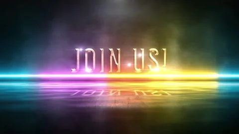 Animation of Join Us glow glitch text effect Video stock 310242771