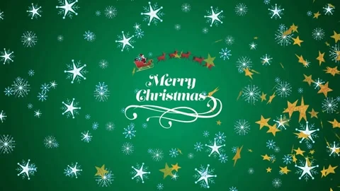 Animation of joyeux noel text over snow falling on red background Stock Footage 327360517