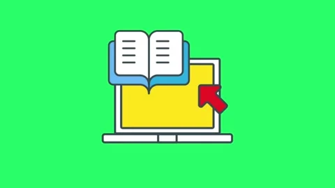 Animation laptop on green screen. Stock Footage 276620386