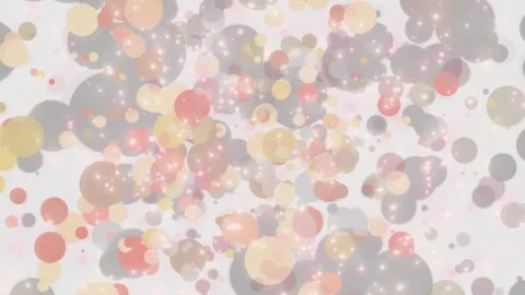 Animation with large white particles. Stock Footage 264869280