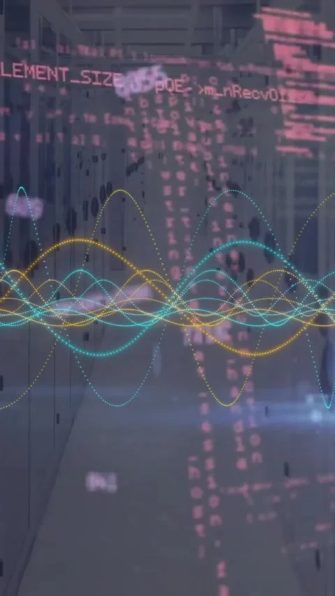 Animation of layers of data processing and interface screens on dark background Stock Footage 343127407
