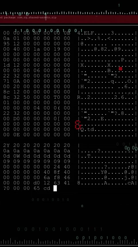 Animation of layers of text and binary data processing on black background Stock Footage 320444397