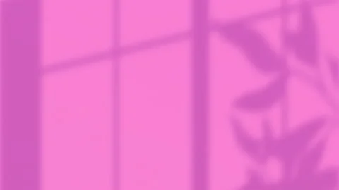 Animation of leaf pattern with copy space on pink background Stock Footage 156394316