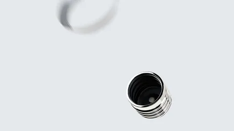 Animation of LED light bulb's construction Stock Footage 75739798