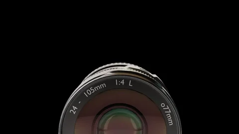Animation of a lens moving onto the screen, transition, beautiful lens with Stock Footage 301371416