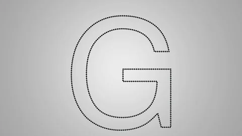 Animation of Letter G, seamless looping Stock Footage 88340249