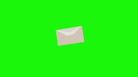 Animation of letter on green screen Stock Footage 335257505