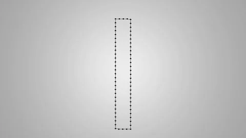 Animation of Letter I, seamless looping Stock Footage 88340254