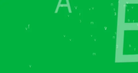 Animation of letters, numbers and data processing over transparent background Stock Footage 347299627
