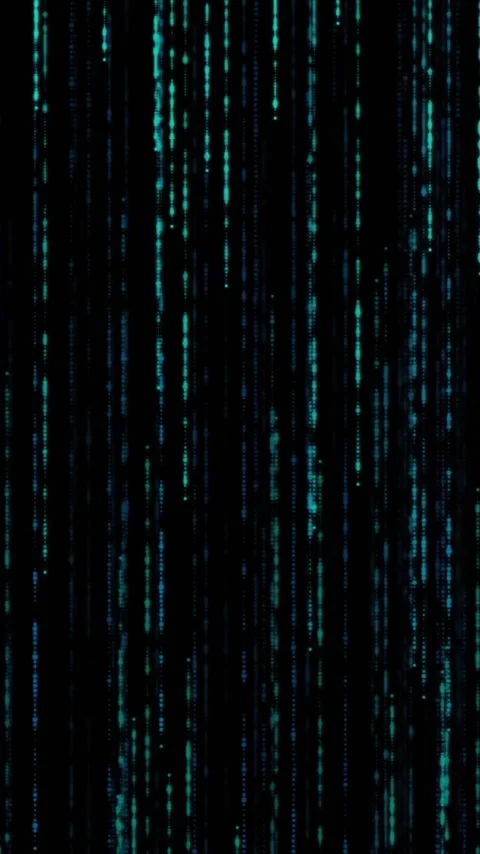Animation of light and horizontal blue lines of interference on black background Stock Footage 320444300