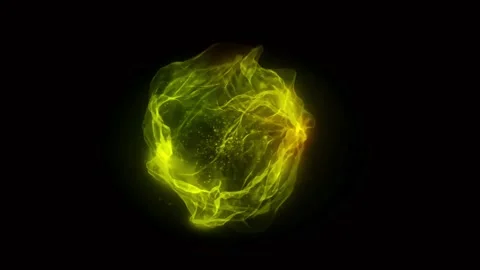 Animation light ball effect. Stock Footage 155527400