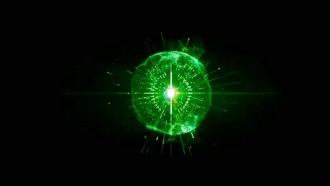 Animation light ball effect. Stock Footage 155527403
