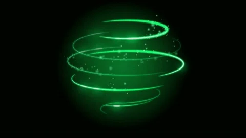 Animation light circle effects isolate o... | Stock Video | Pond5