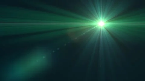 Animation of light in the distance. Spotlight. Optical lens flare effect Stock Footage 308112326