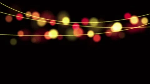 Animation light garland. Stock Footage 154152679