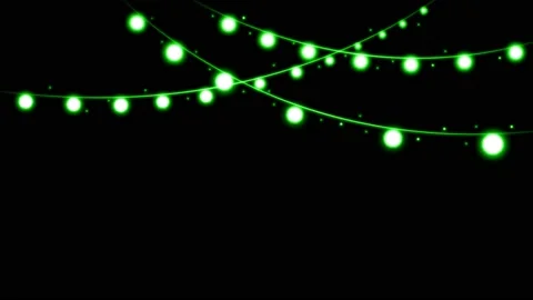 Animation light garland. Stock Footage 154152690