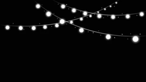 Animation light garland. Stock Footage 154152695