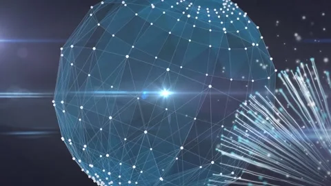 Animation of light spots and trails over... | Stock Video | Pond5