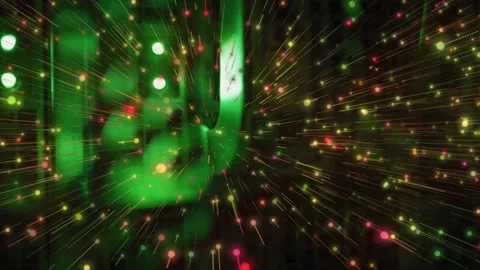 Animation of light spots and trails on b... | Stock Video | Pond5