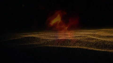 Animation of light trails and spots on b... | Stock Video | Pond5