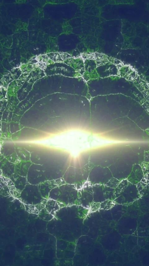 Animation of light trails over digital brain and shapes on black background Stock Footage 321625062