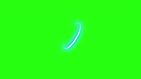 Animation lightning on green screen back... | Stock Video | Pond5