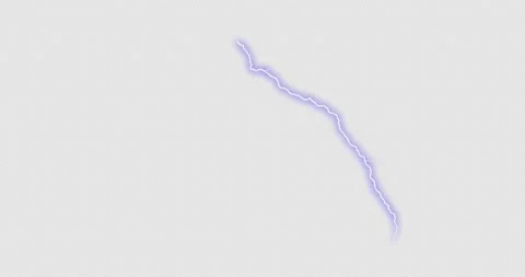 Animation of lightning in thunderstorm, movement of light, electric discharge Stock Footage 219864791